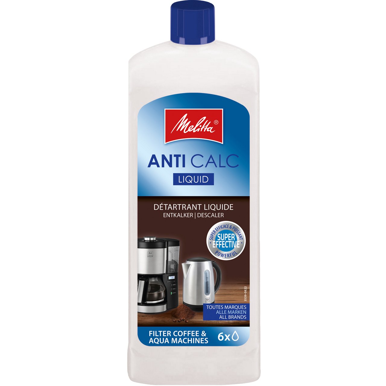 Melitta® Anti Calc Liquid Descaler for Filter Coffee Machines and Water Kettles
