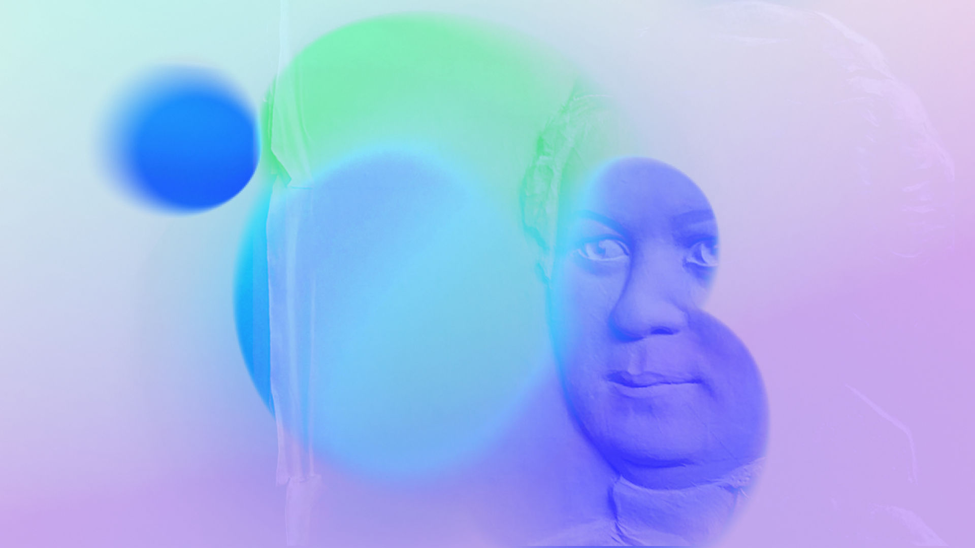 Description Melitta Bentz in lila mit blauen Kreisen