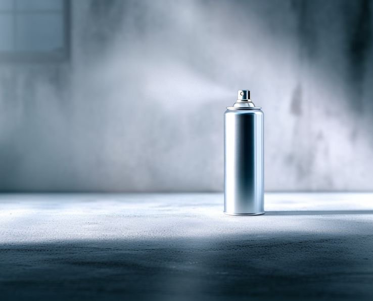 Aerosol metálico que difunde una niebla fina