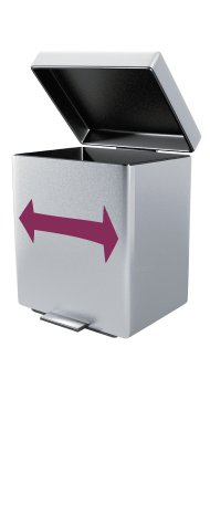 Pictogramme illustrant une poubelle extra large sans sac poubelle Handybag