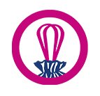 Pictogramme illustrant des poignées coulissantes pour sac poubelle Handybag