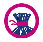 Pictogramme illustrant un sac à lien en toile naturelle couleur noir