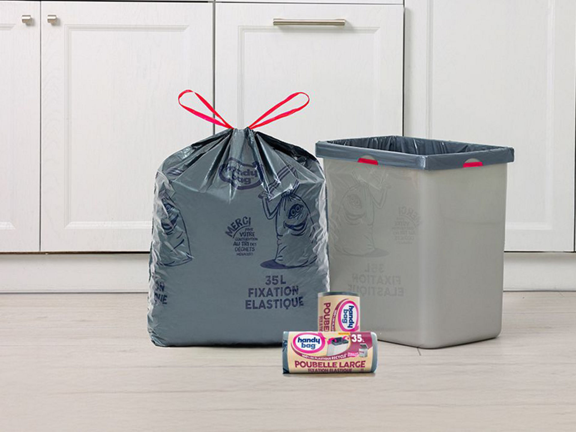 Sac à fixations élastiques Poubelle Large Ultra Résistant