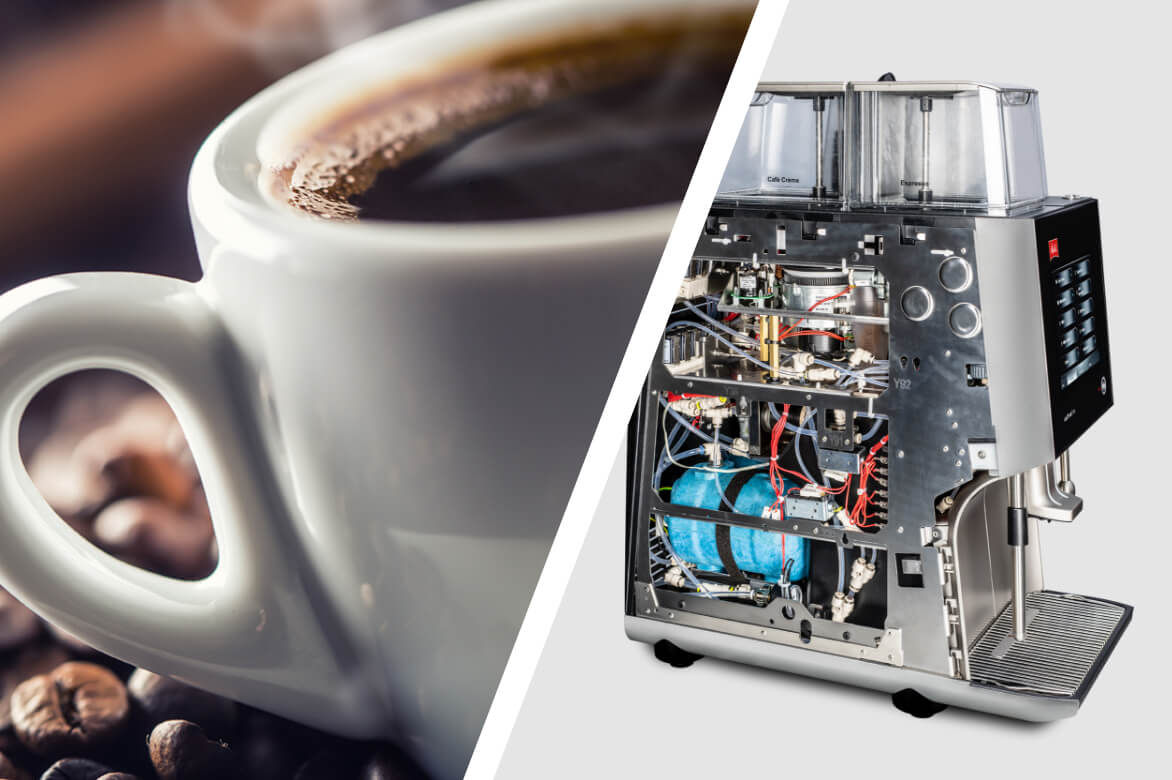 Water temperature in a fully automatic machine