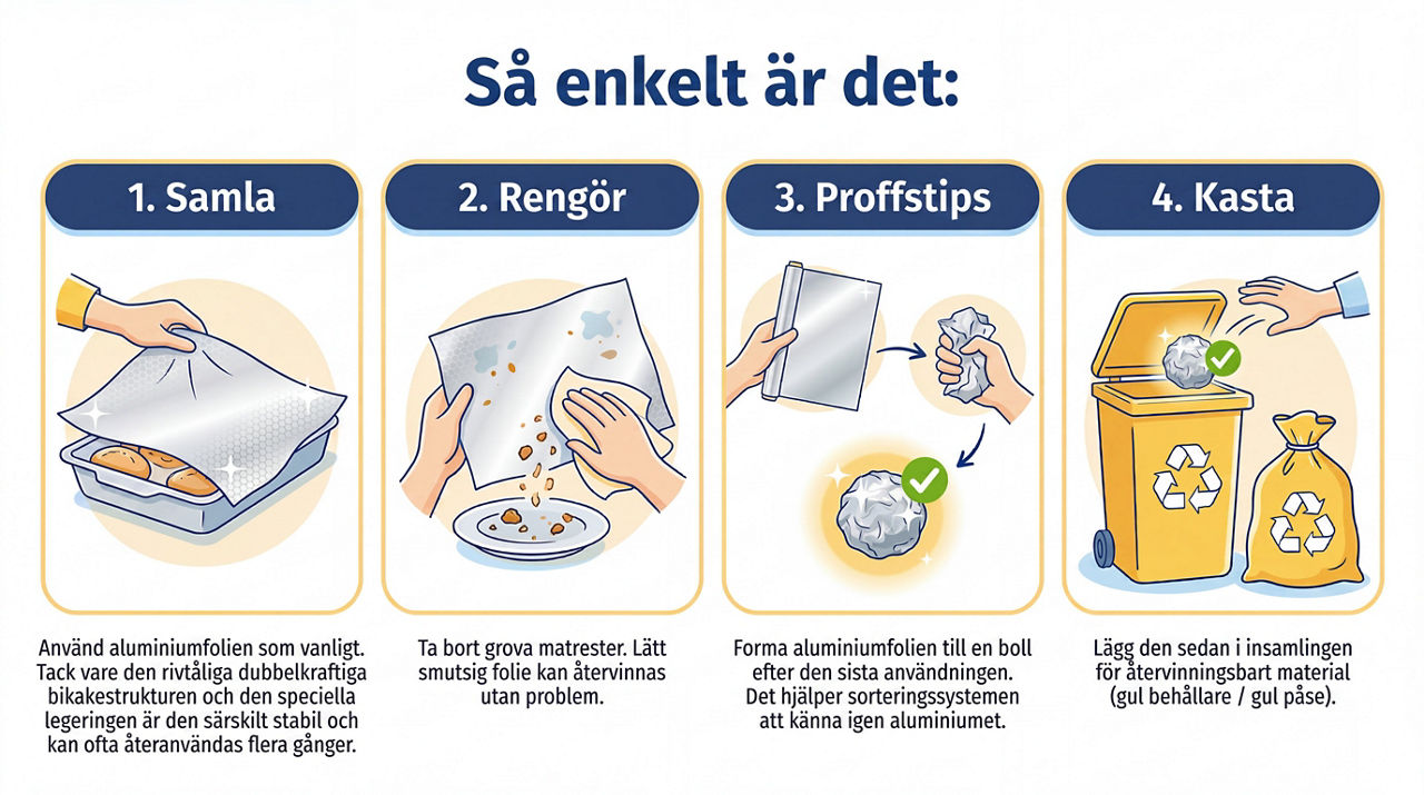 Återvinning aluminiumfolie 