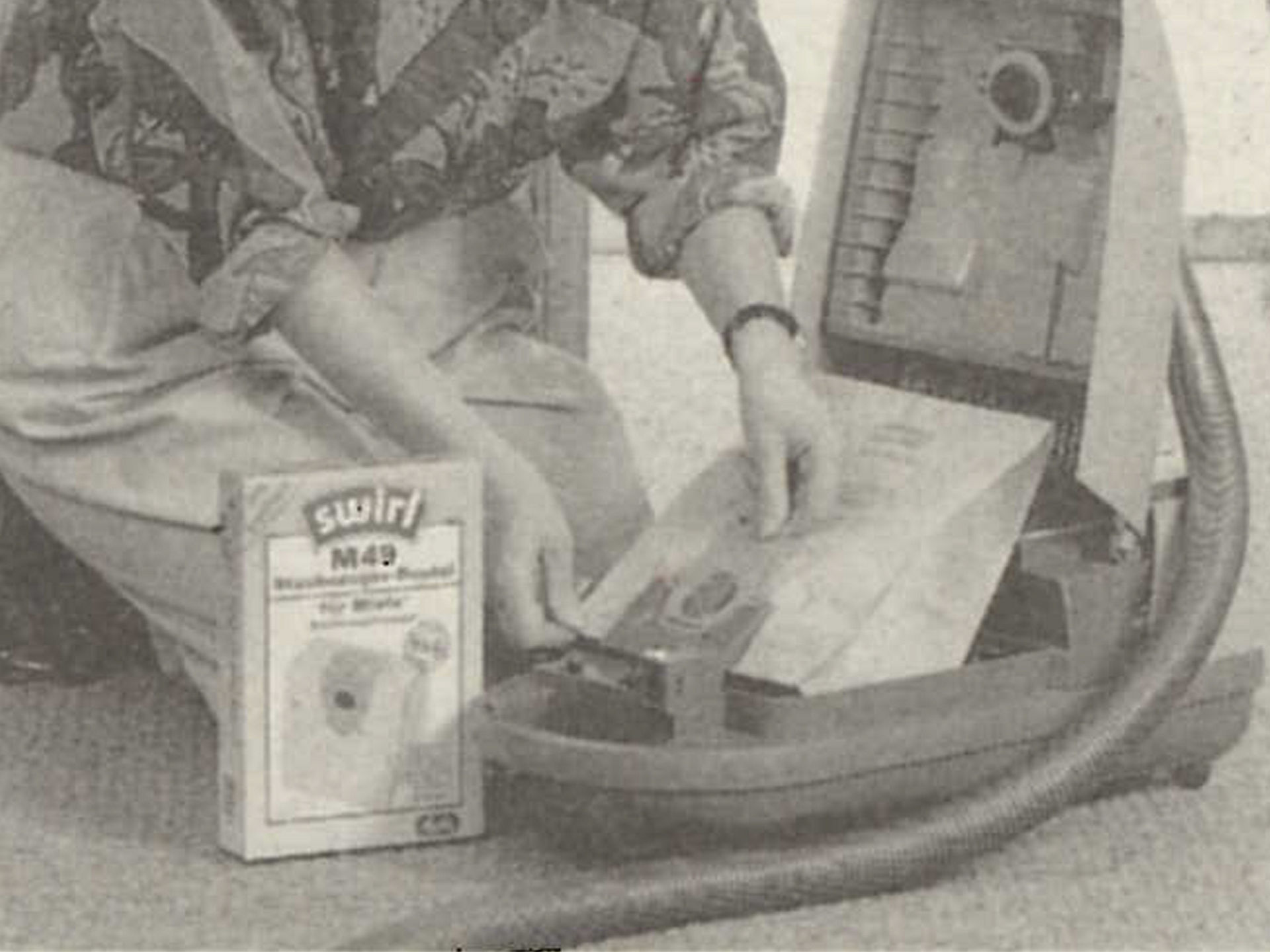 Swirl Papier-Staubsaugerbeutel von 1991