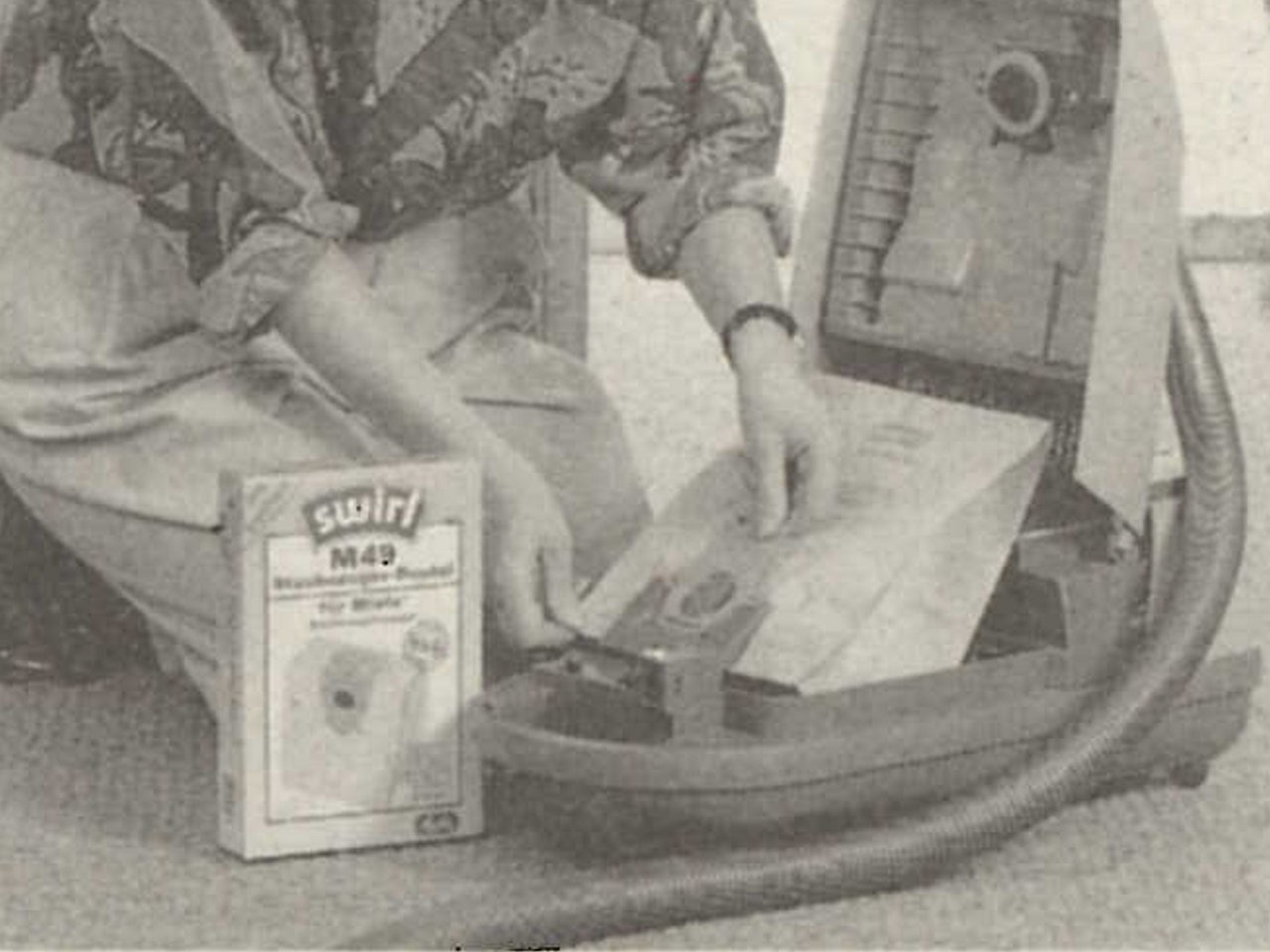 Swirl Papier-Staubsaugerbeutel von 1991