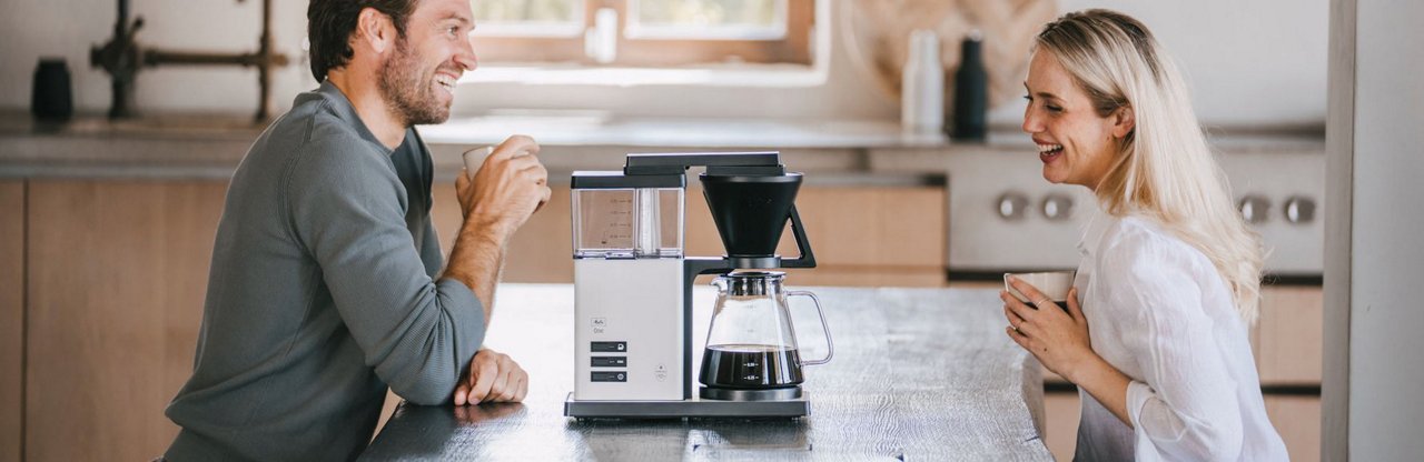 Melitta® One cream white Usage situation on table in kitchen
