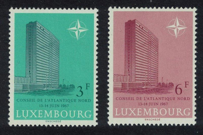 1967 Luxembourgish NATO stamp, showing the building where the June 1967 NATO Ministers' Meeting was held