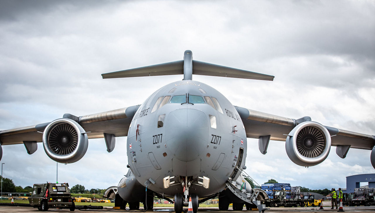 RAF flights take UK aid-funded supplies to Africa to tackle coronavirus