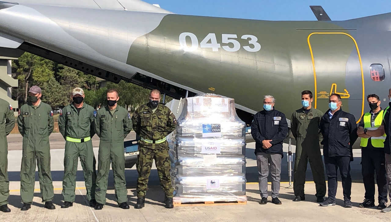 NATO delivers ventilators to the Czech Republic