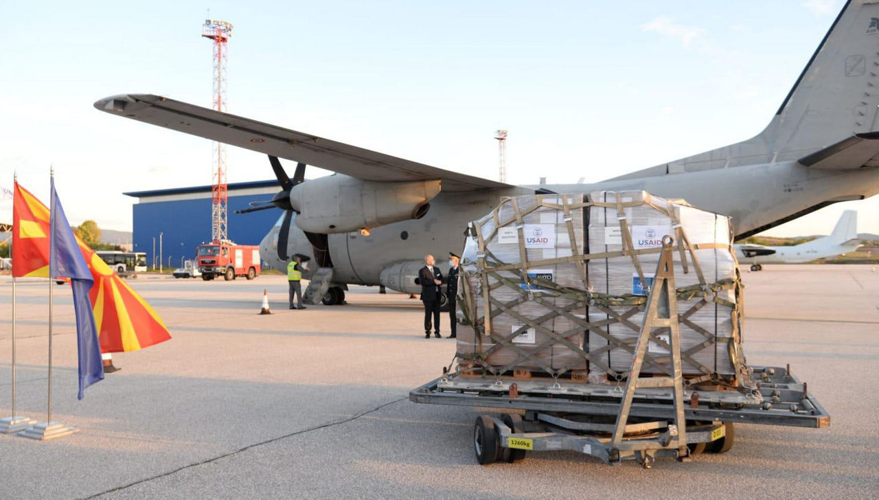 NATO delivers ventilators to North Macedonia