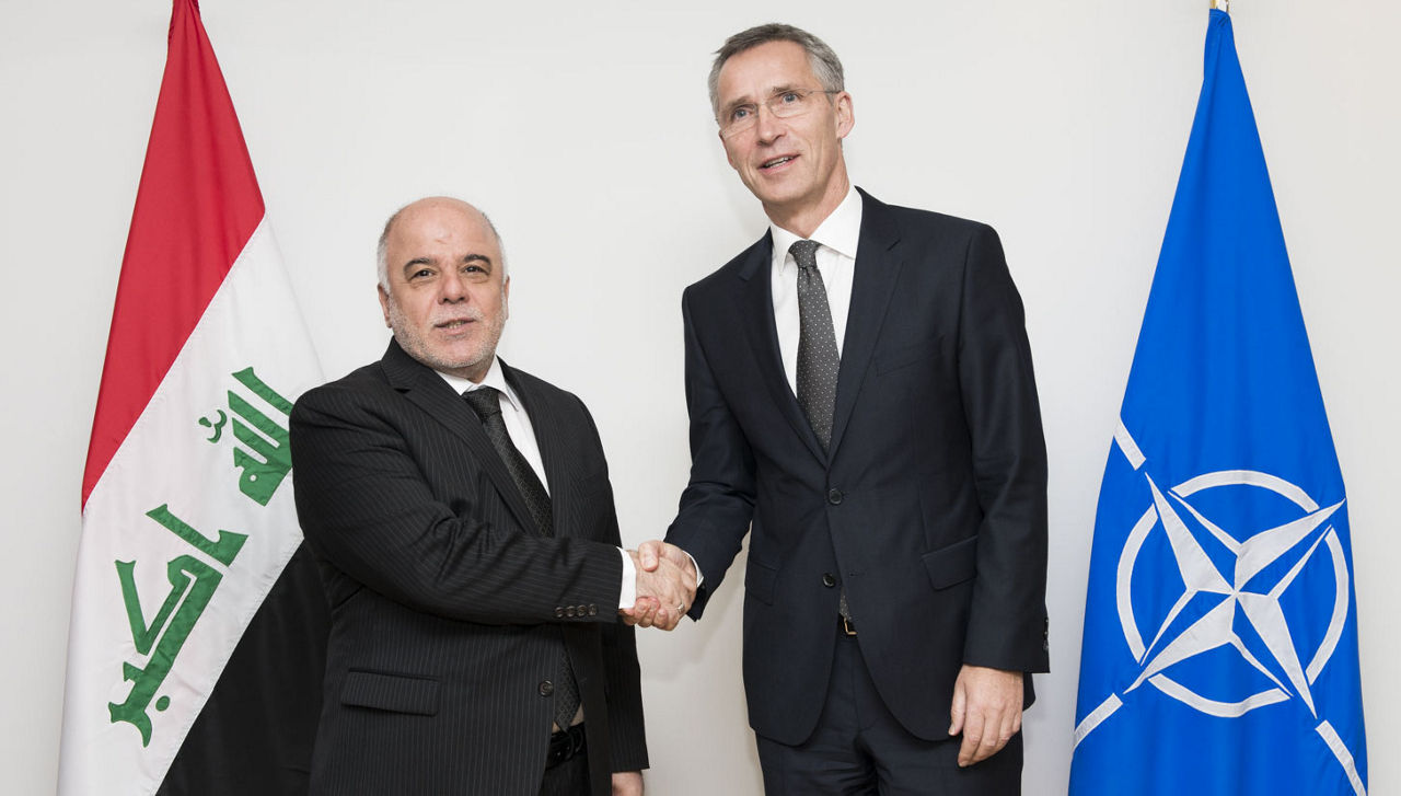 Meetings of the Foreign Ministers at NATO Headquarters in Brussels - Bilateral Meeting between NATO Secretary General and the Prime Minister of Iraq