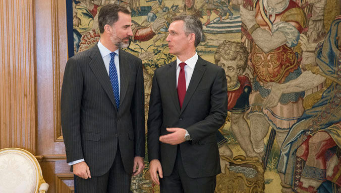 NATO Secretary General Jens Stoltenberg meets with the King of Spain, H.M. King Felipe VI