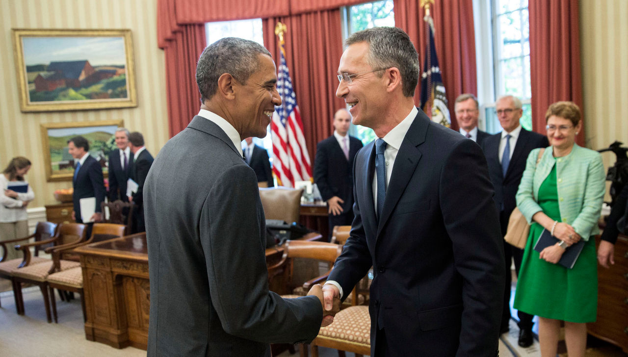 Bilateral meeting between NATO Secretary General Jens Stoltenberg and the President of United States of America.