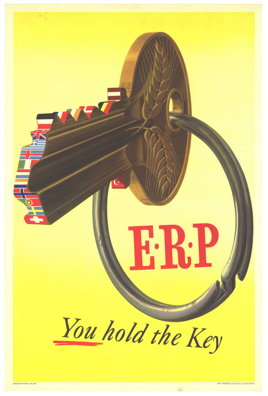 ERP You hold the Key  A joint effort by Roy Horton and Ronald Sandifort for one of Britain’s entries into the contest. Lithography by Mouton Cy, The Hague (Ref. 1716).
