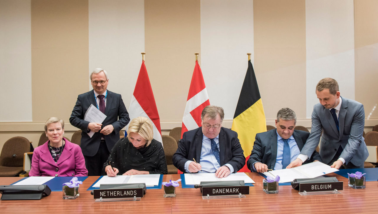 Meetings of the NATO Defence Ministers at NATO Headquarters in Brussels - Letter of Intent on Composite Special Operations Component Command (C-SOCC) between Belgium, Denmark and The Netherlands