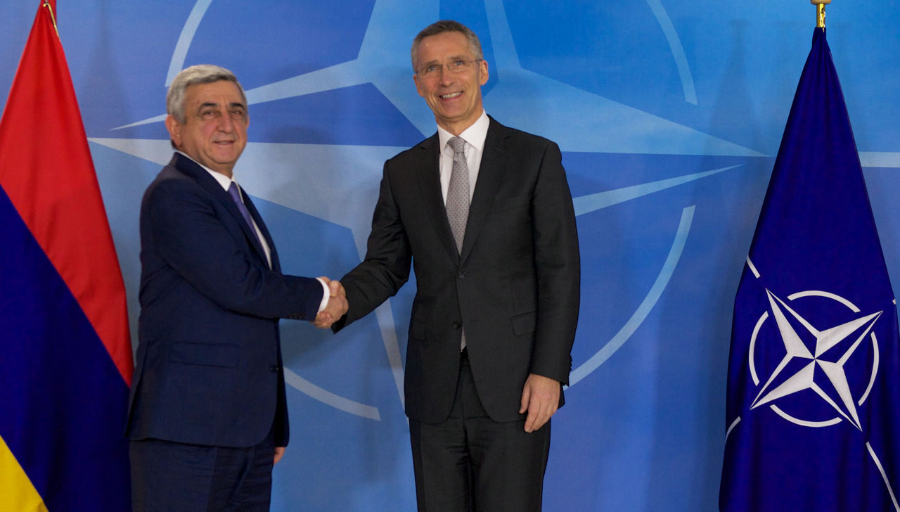 The President of the Republic of Armenia visits NATO