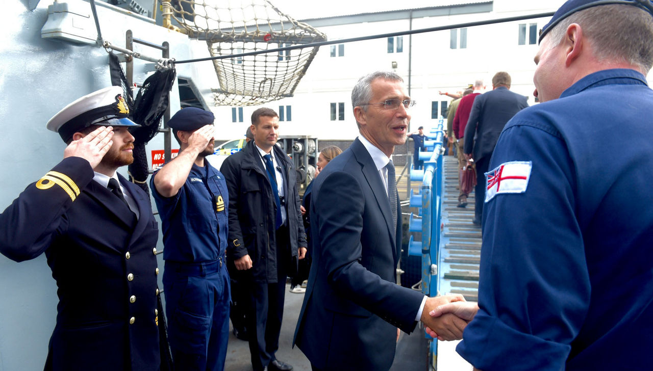 NATO Secretary General visits Clyde Naval Base in Scotland