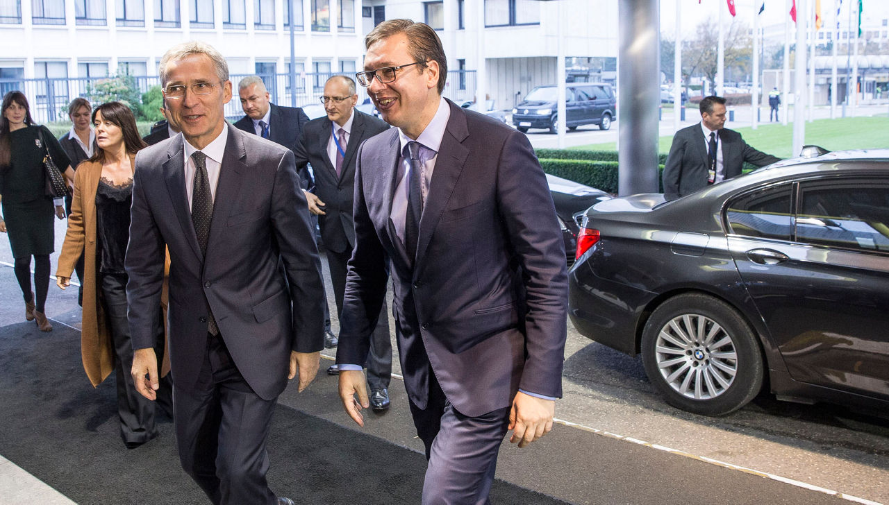 Visit to NATO by the President of the Republic of Serbia