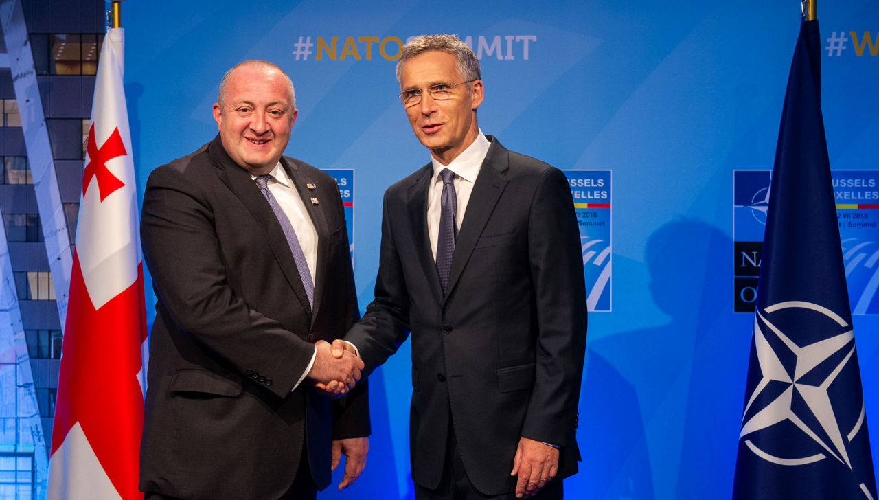 NATO Summit Brussels 2018 - Joint Statement by NATO Secretary General and the President of Georgia