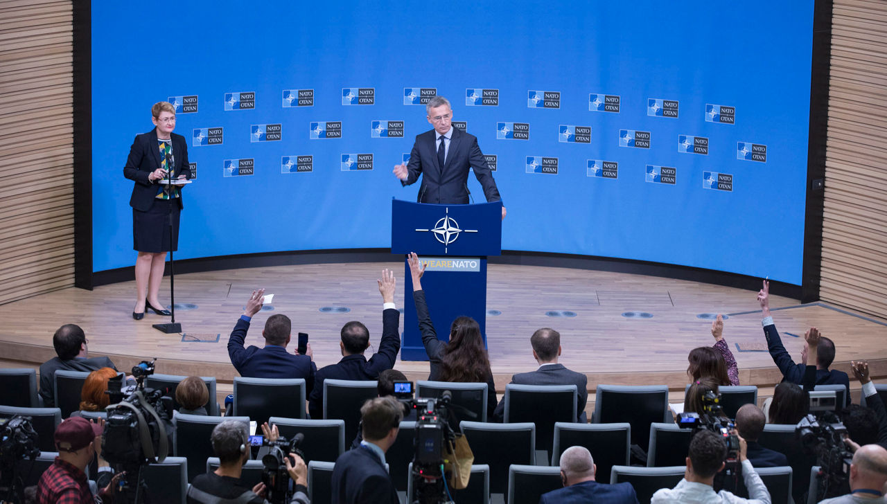 Pre-ministerial Press conference | NATO Transcript
