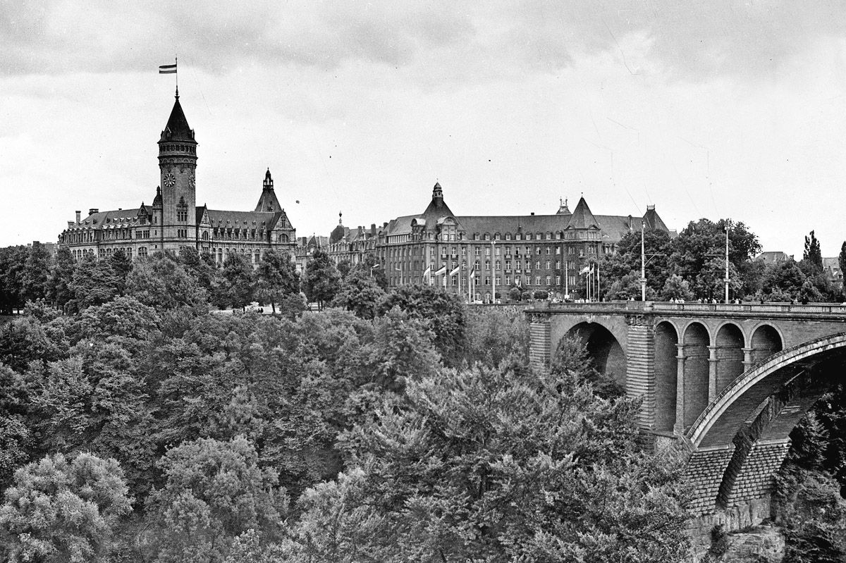 The Grund district in Luxembourg City
