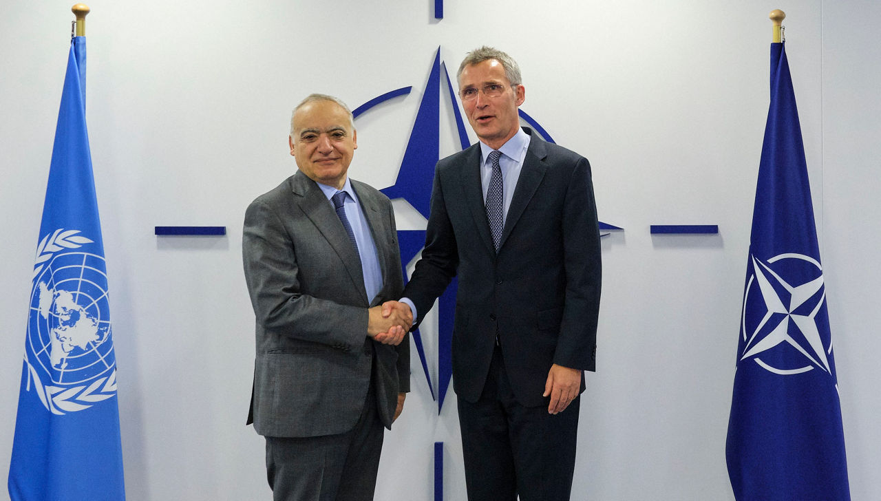 Head of the United Nations Support Mission in Libya visits NATO
