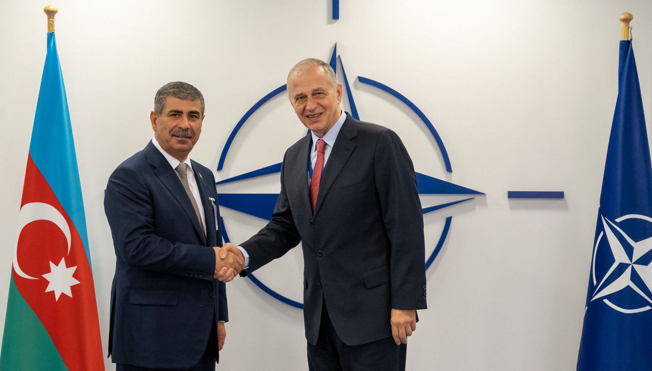 Meetings of the NATO Defence Ministers at NATO Headquarters in Brussels - Bilateral Meeting between NATO Deputy Secretary General and the Minister of Defence of Azerbaijan