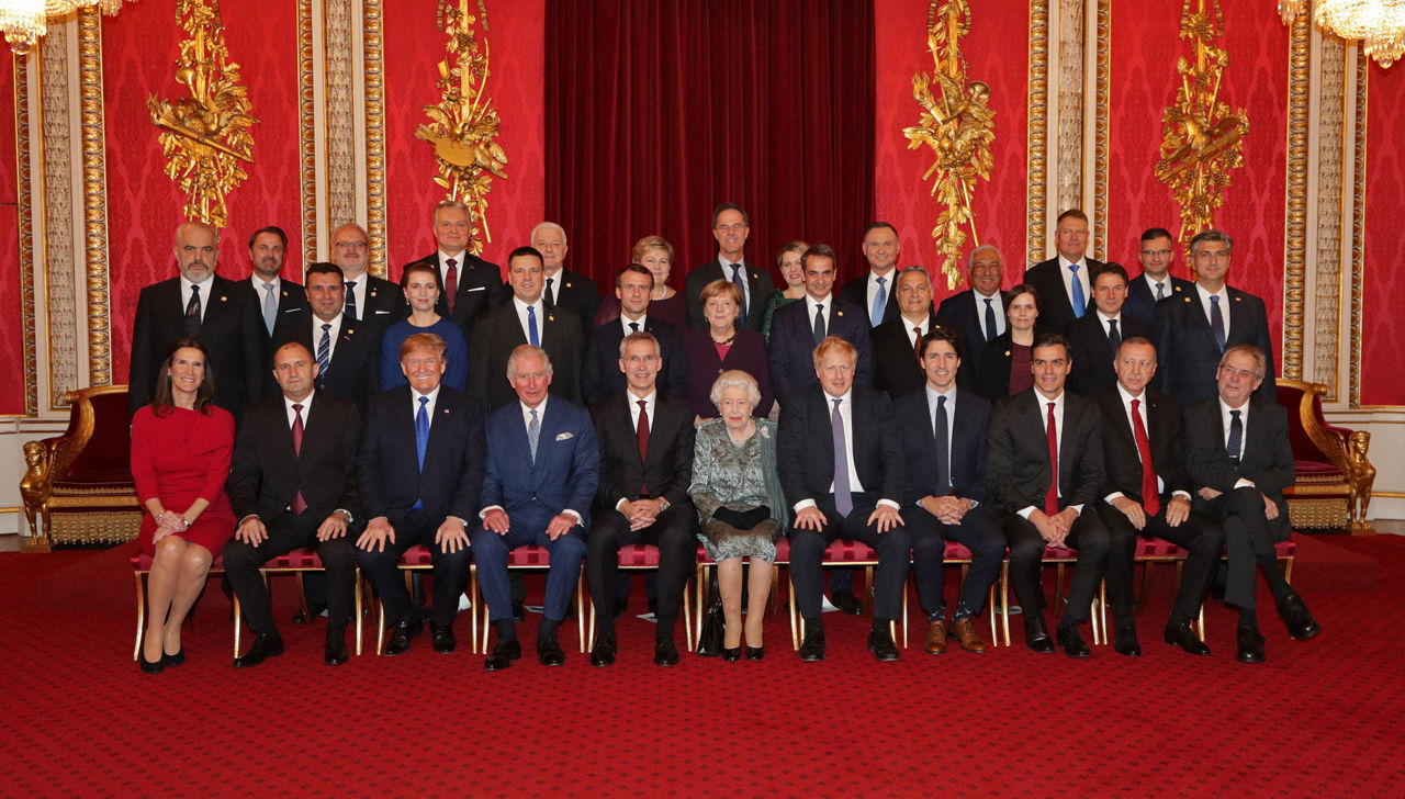 Reception hosted by Her Majesty the Queen of the United Kingdom of Great Britain and Northern Ireland - NATO Leaders' Meeting