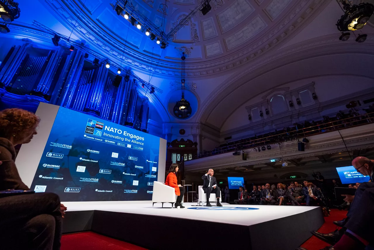 NATO Secretary General Jens Stoltenberg particpates in the Conference NATO Engages