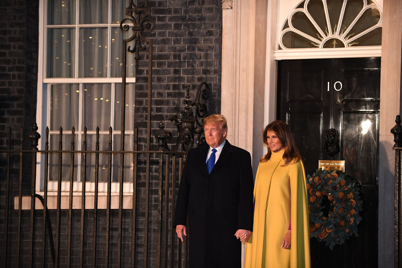 US President Donald J. Trump and First Lady Melania Trump