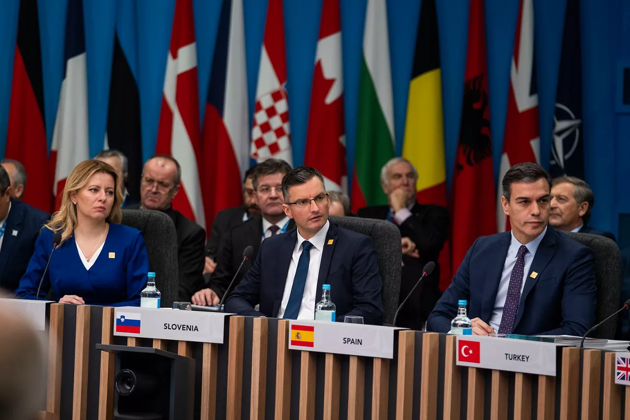 Left to right: President Zuzana Caputova (Slovak Republic); Marjan Sarec (Prime Minister, Slovenia); Pedro Sanchez Perez-Castejon (Prime Minister, Spain)