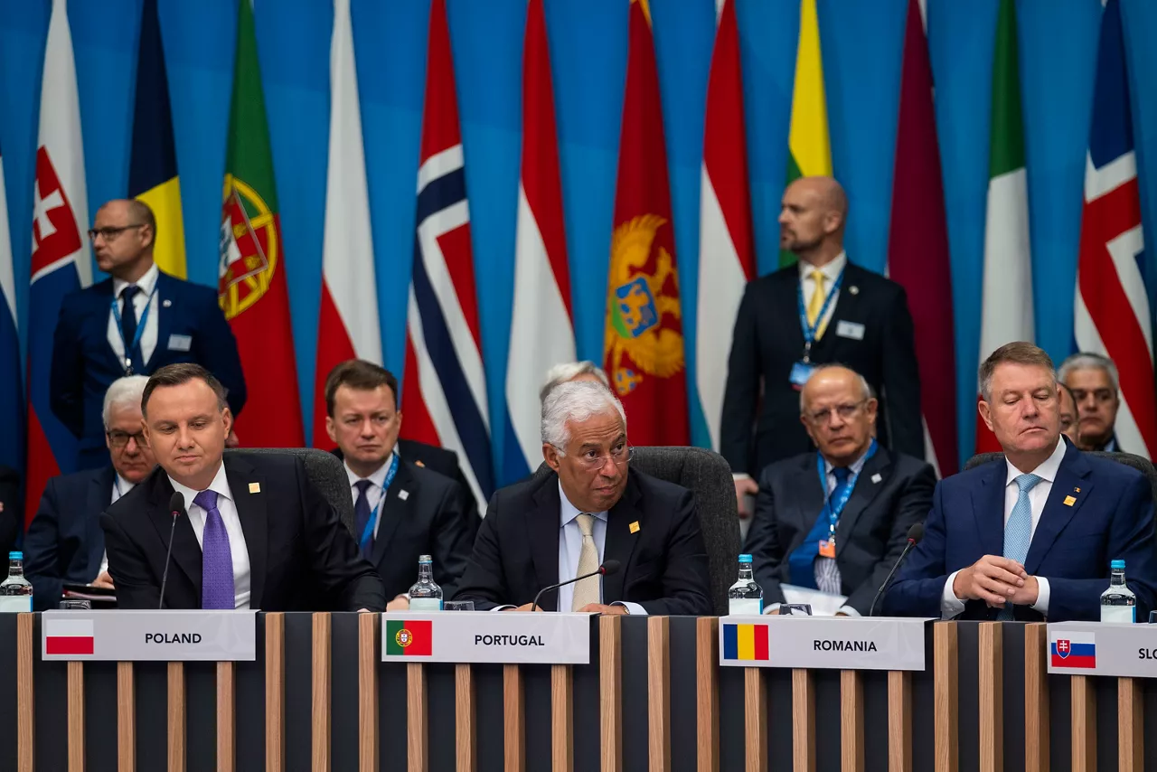Left to right: President Andrzej Duda (Poland); Antonio Costa (Prime Minister, Portugal); President Klaus Werner Iohannis (Romania)