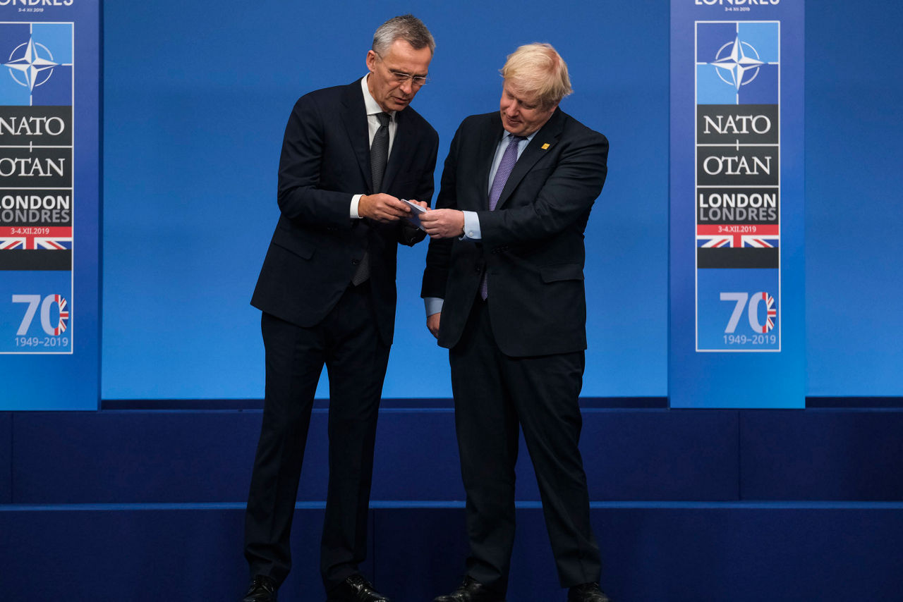 NATO Secretary General Jens Stoltenberg and Boris Johnson (Prime Minister of the United Kingdom)
