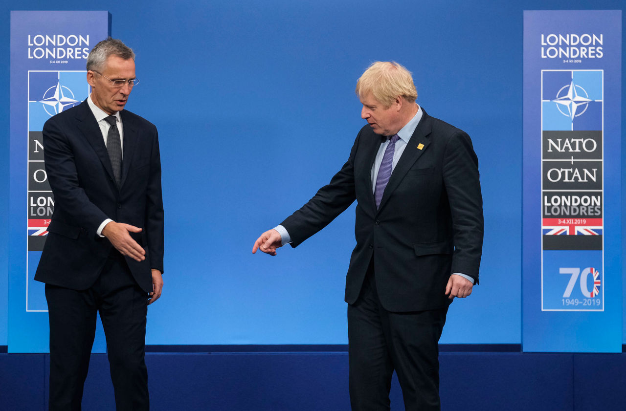 NATO Secretary General Jens Stoltenberg and Boris Johnson (Prime Minister of the United Kingdom)