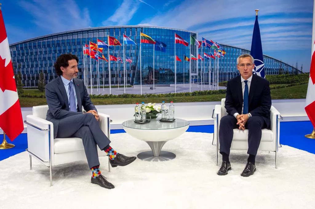 Bilateral meeting between NATO Secretary General Jens Stoltenberg and the Prime Minister of Canada, Justin Trudeau
