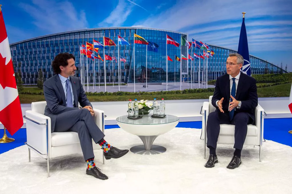 Bilateral meeting between NATO Secretary General Jens Stoltenberg and the Prime Minister of Canada, Justin Trudeau