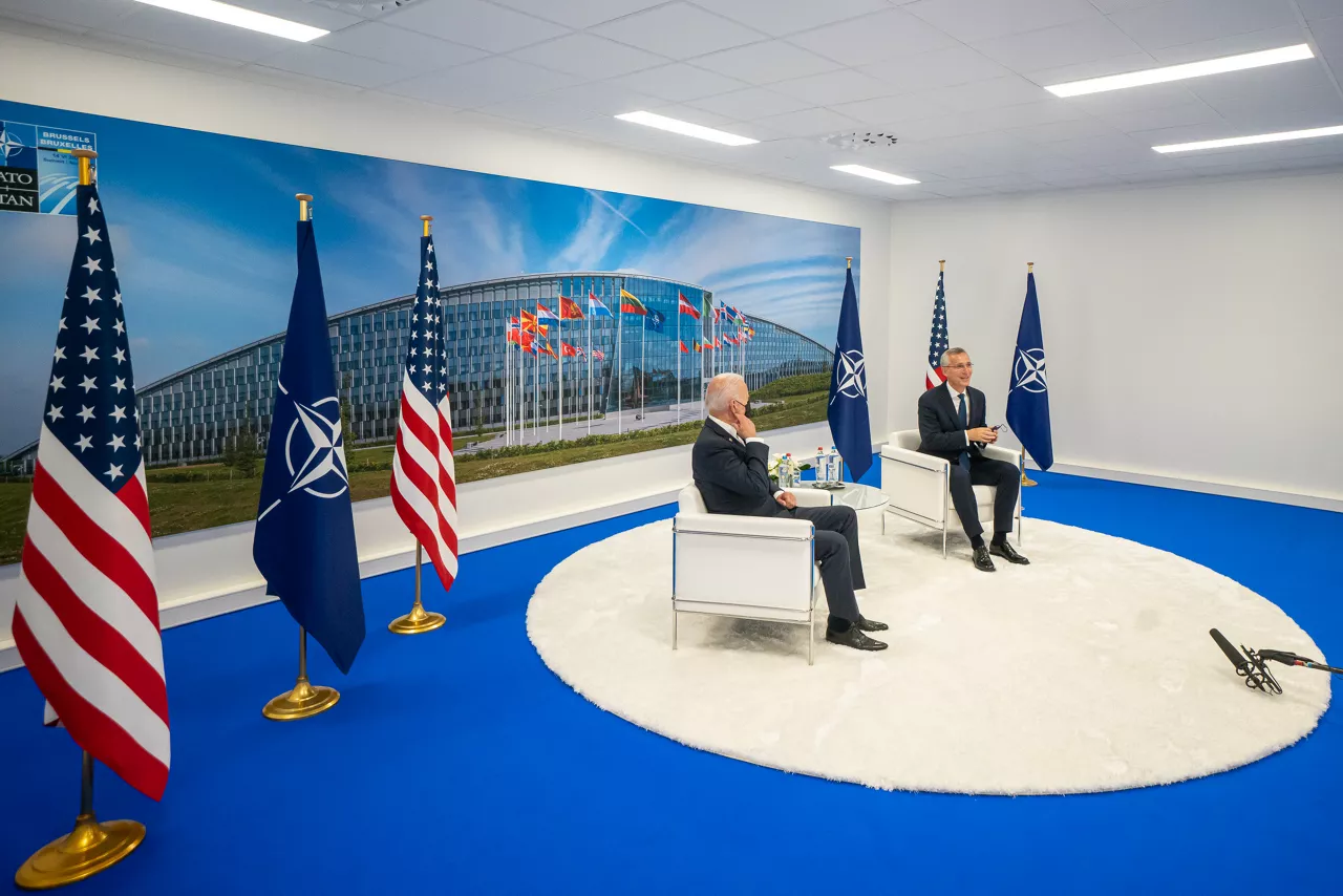 Bilateral meeting between NATO Secretary General Jens Stoltenberg and the President of the United States, Joe Biden