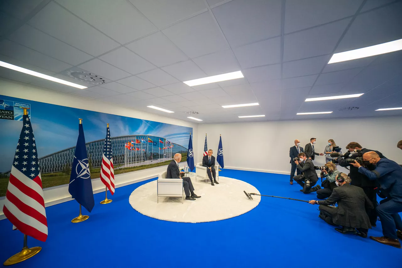 Bilateral meeting between NATO Secretary General Jens Stoltenberg and the President of the United States, Joe Biden