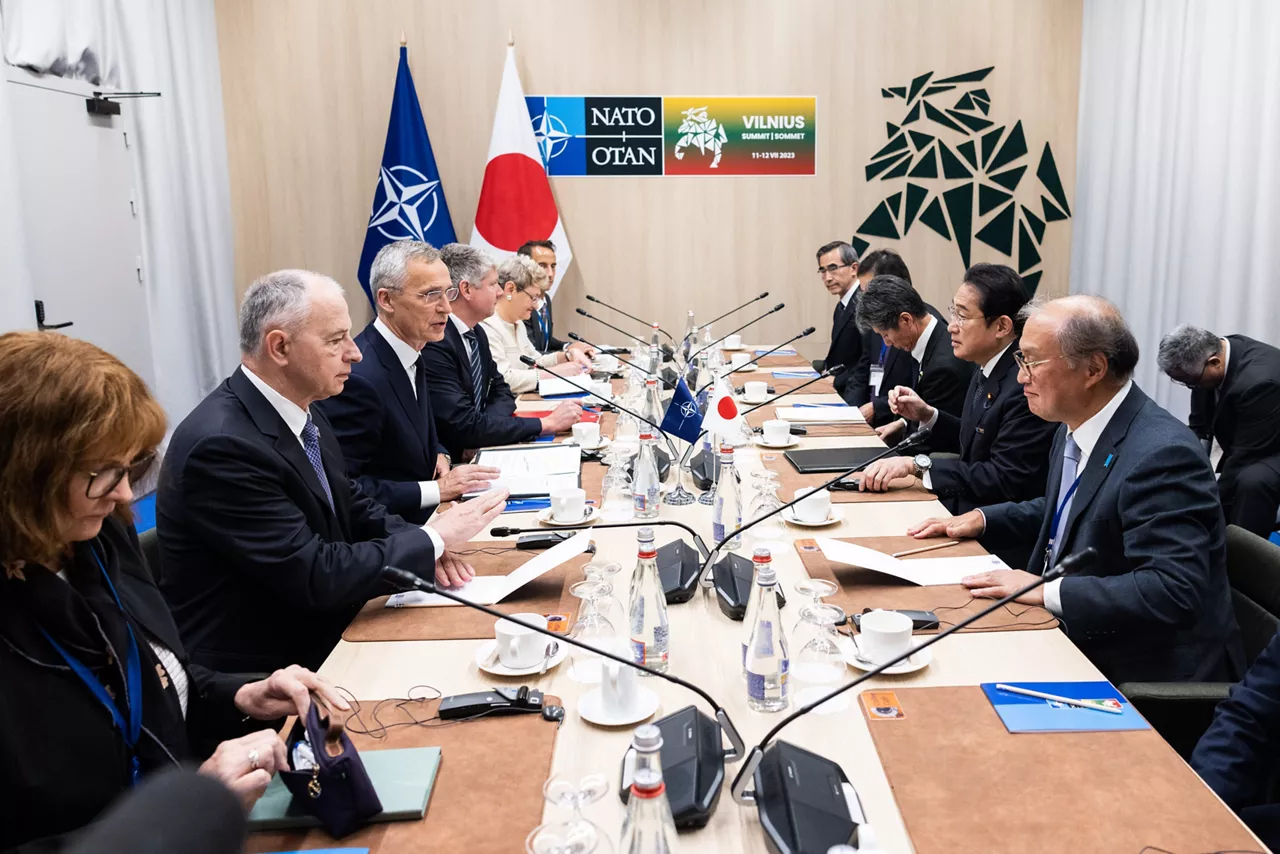Bilateral meeting between NATO Secretary General Jens Stoltenberg and Fumio Kishida (Prime Minister of Japan)