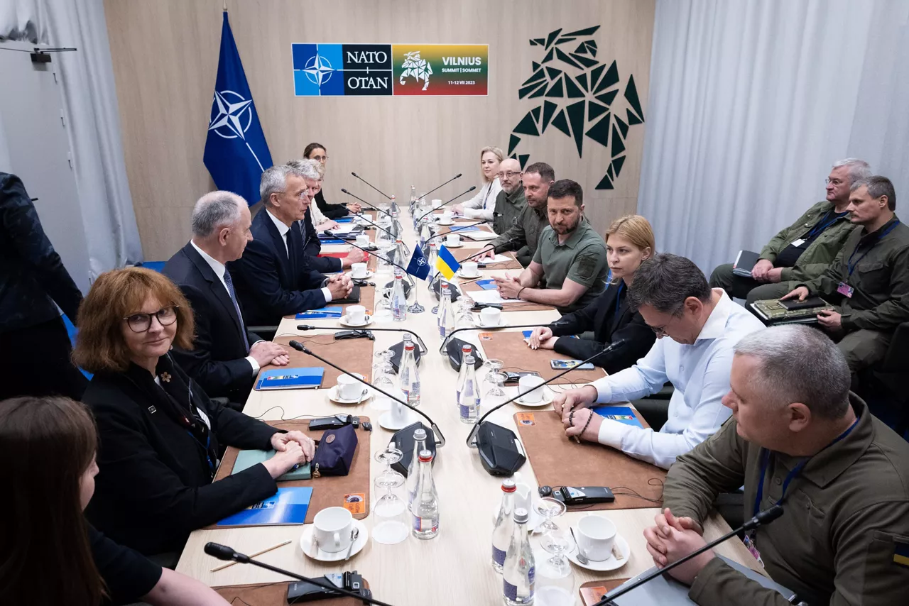 Bilateral meeting between NATO Secretary General Jens Stoltenberg and President Volodymyr Zelenskyy (Ukraine)