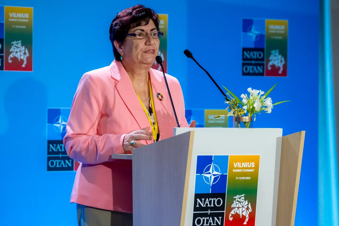 Chairperson of Internally Displaced Persons Women Association “Consent”, Iulia Kharashvili