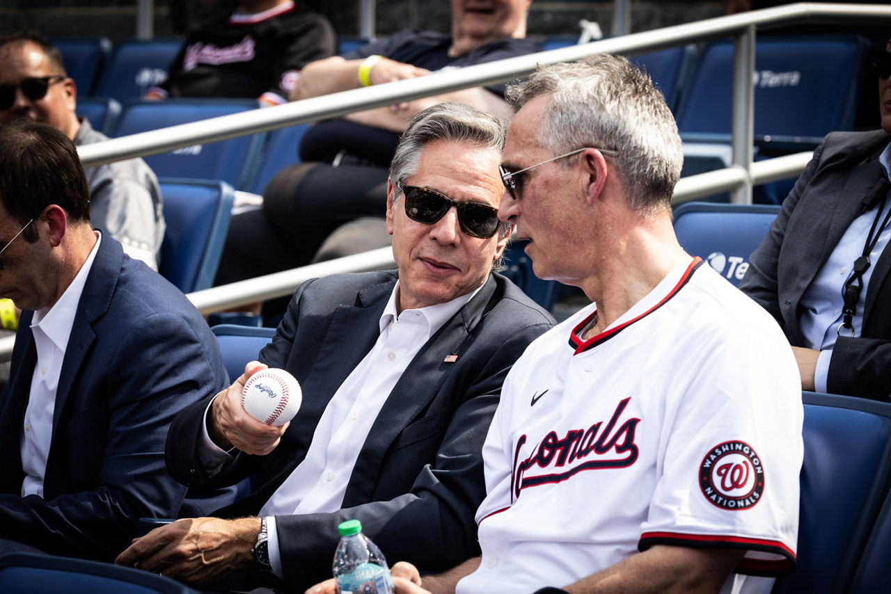 Left to right: Antony J. Blinken (US Secretary of State) with NATO Secretary General Jens Stoltenberg
