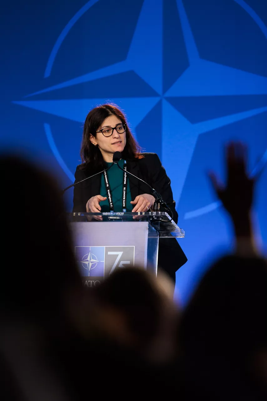 NATO Spokesperson Farah Dakhlallah