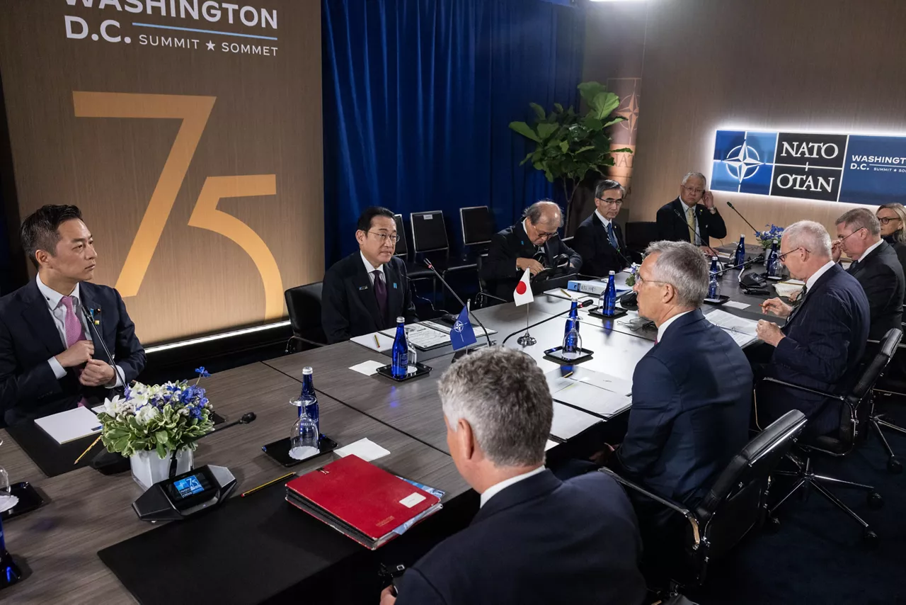 Bilateral meeting between Fumio Kishida (Prime Minister, Japan) and NATO Secretary General Jens Stoltenberg