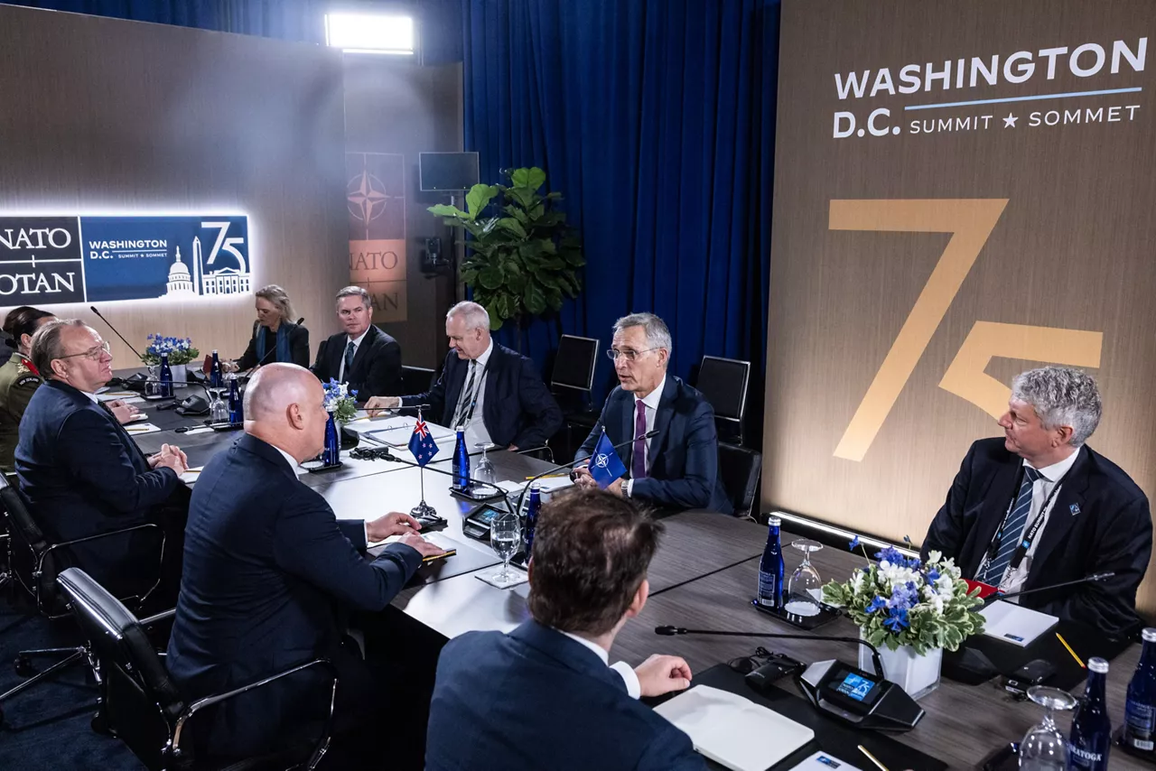 Bilateral meeting between Christopher Luxon (Prime Minister, New Zealand) and NATO Secretary General Jens Stoltenberg