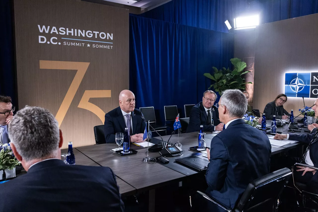 Bilateral meeting between Christopher Luxon (Prime Minister, New Zealand) and NATO Secretary General Jens Stoltenberg