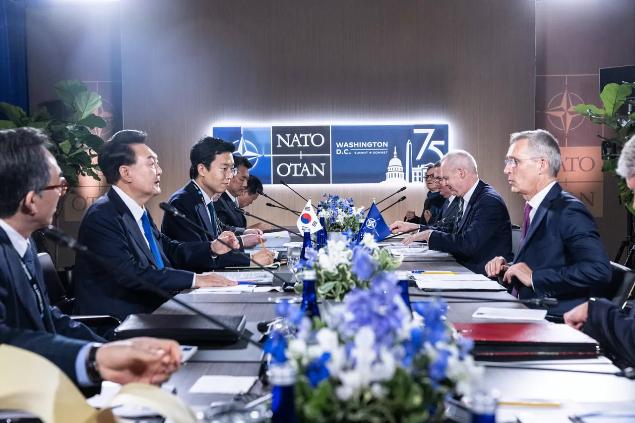 Bilateral meeting between President Yoon Suk Yeol (Republic of Korea) and NATO Secretary General Jens Stoltenberg