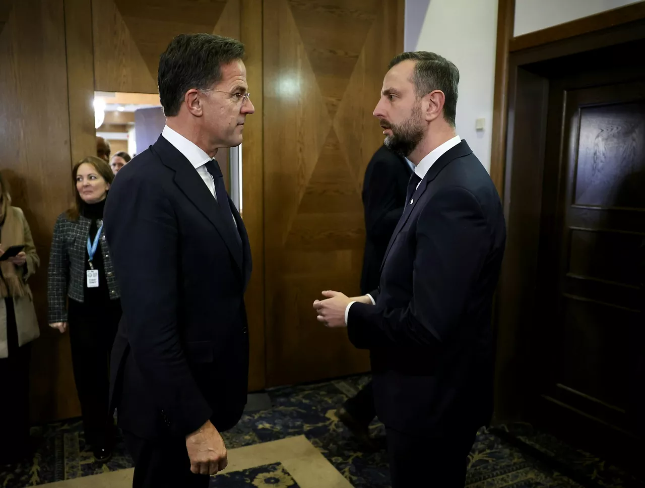 NATO Secretary General Mark Rutte with the Minister of Defence of Poland, Władysław Kosiniak-Kamysz
